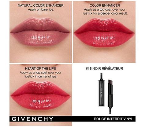 givenchy universal black lipstick|givenchy rouge interdit temptation black.